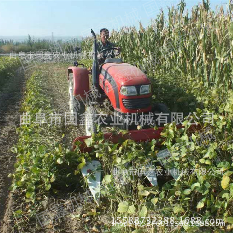 二连浩特链条传动大豆收割机 悬挂式收割机