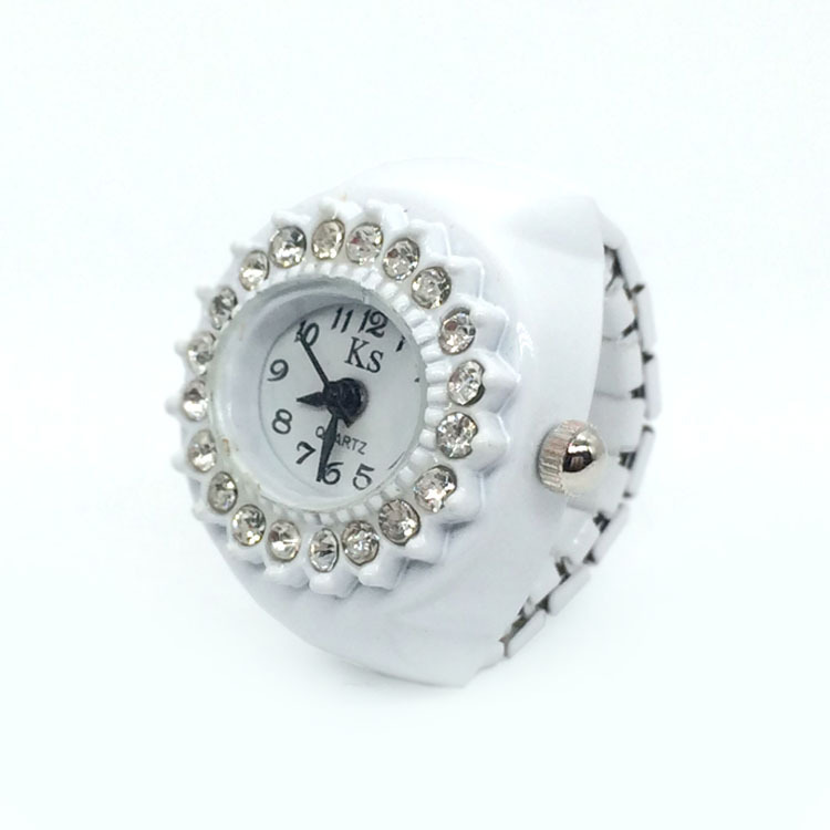 21g Weight Ordinary Glass Mirror Material Alloy Strap Material Watch Rings Classification Pointer+Number Display Type Round Dial Shape Daily, Street Occasion Quartz Movement Geometric Pattern All Seasons Season Women's Gender Retro, Classic Style Style Retro Classic Style Geometric Quartz Watch Rings 9