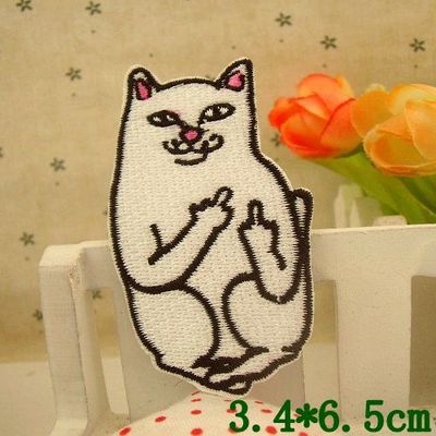 흰색 손가락 고양이