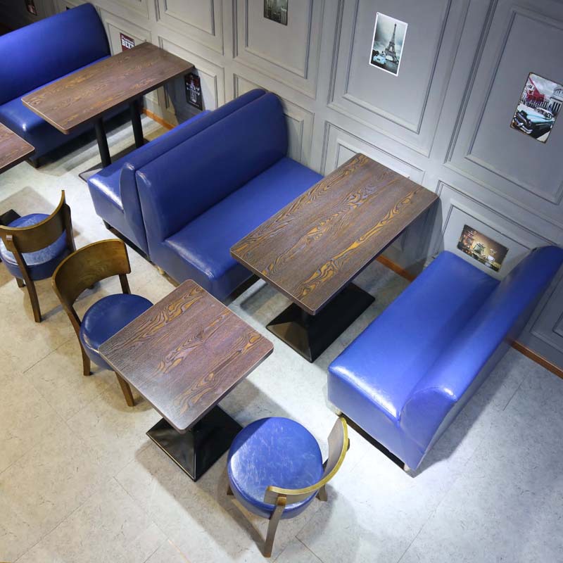餐桌椅咖啡厅桌椅KTV奶茶店甜品店沙发组合- 西餐厅沙发卡座餐桌椅咖啡厅桌椅KTV奶茶店甜品店沙发桌椅组合