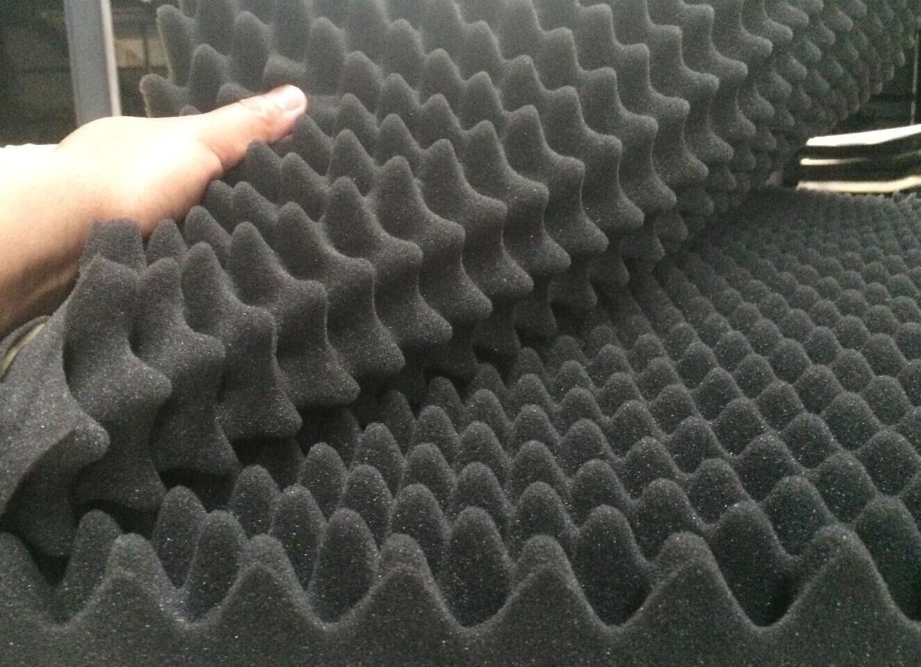 供应黑色海绵包装吸音海绵/波浪窝峰海绵