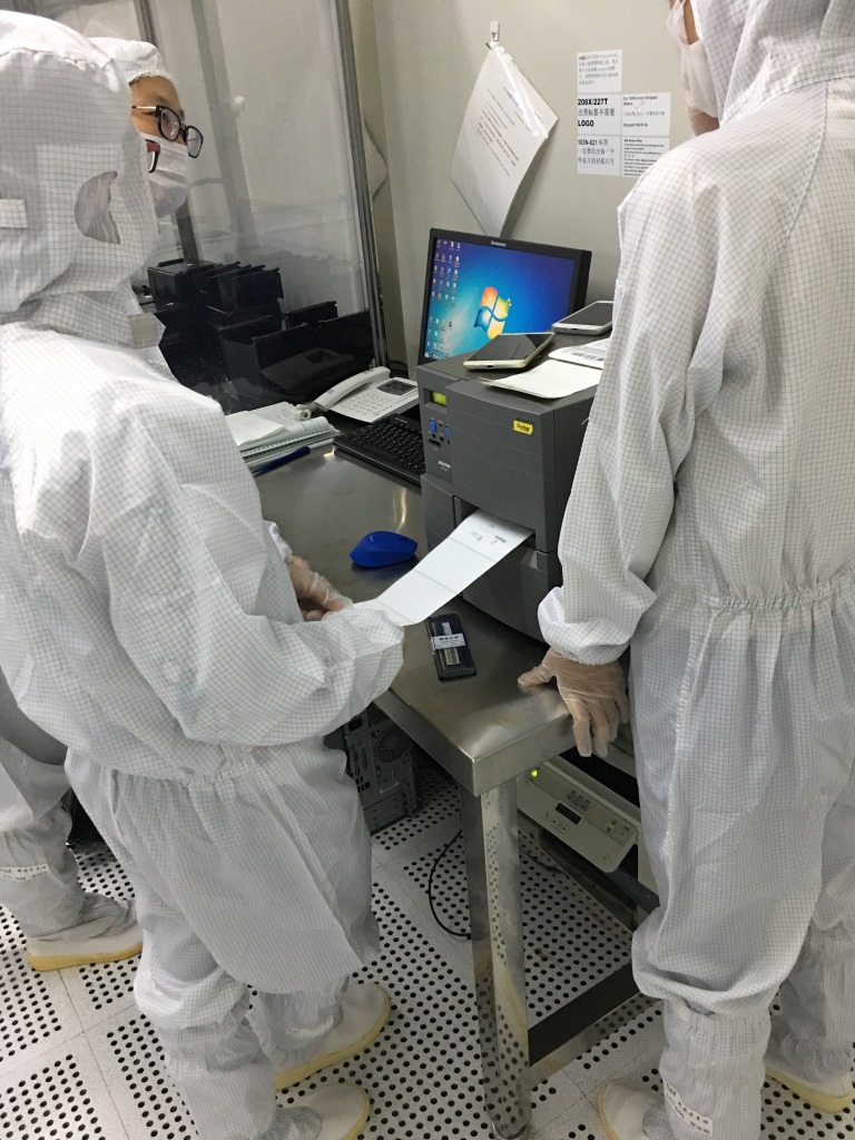 苏州昆山洁净室用高温PI聚酰亚胺26*25mm双排R22mm无尘条码纸厂纸