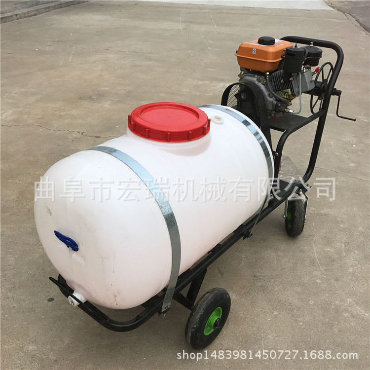 果园园林远程打药泵 大田高压打药机 柴气两用打药的机器