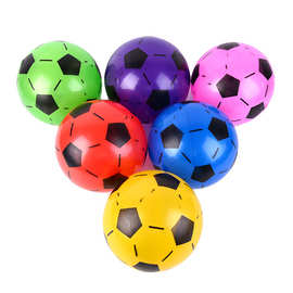 新款儿童玩具足球喷花系列笑脸球充气卡通充气足球沙滩指定礼品球