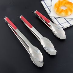 Wholesale stainless steel food tongs, barbecue tongs self-service food tongs bread tongs steak tongs gift