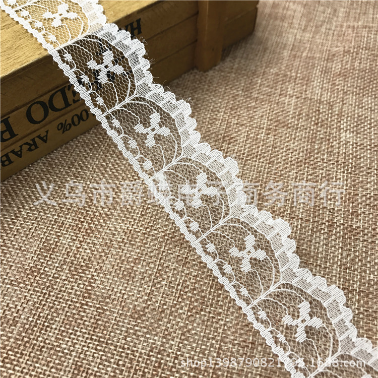 3厘米蕾丝花边无弹花边礼盒鲜花捆扎DIY窗帘服装蕾丝辅料花边批发
