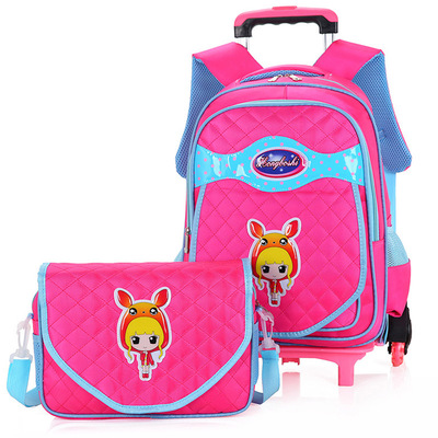 兒童可拆三輪六輪爬樓梯小學生拉杆書包男女幼兒園大班1-3-6年級