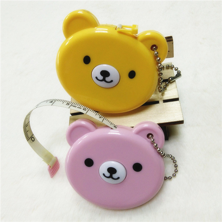 厂家直供 创意伸缩型小卷尺 可爱迷你卡通量衣卷尺 可印LOGO批发