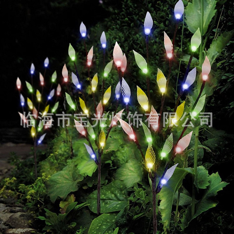 factory goods in stock Explosion 3 60 solar energy Artificial Flower LED Tree lights Garden decorate Tree lights function