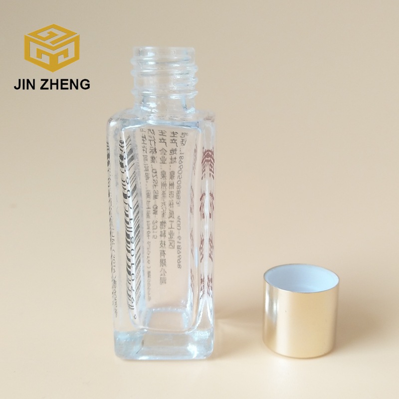 玻璃瓶定制批发 5ml/8ml 方形带盖指甲油瓶 美甲玻璃瓶