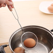 厨房不锈钢过滤网勺 可挂式油脂滤油勺 家用油渣残渣小漏勺漏网勺