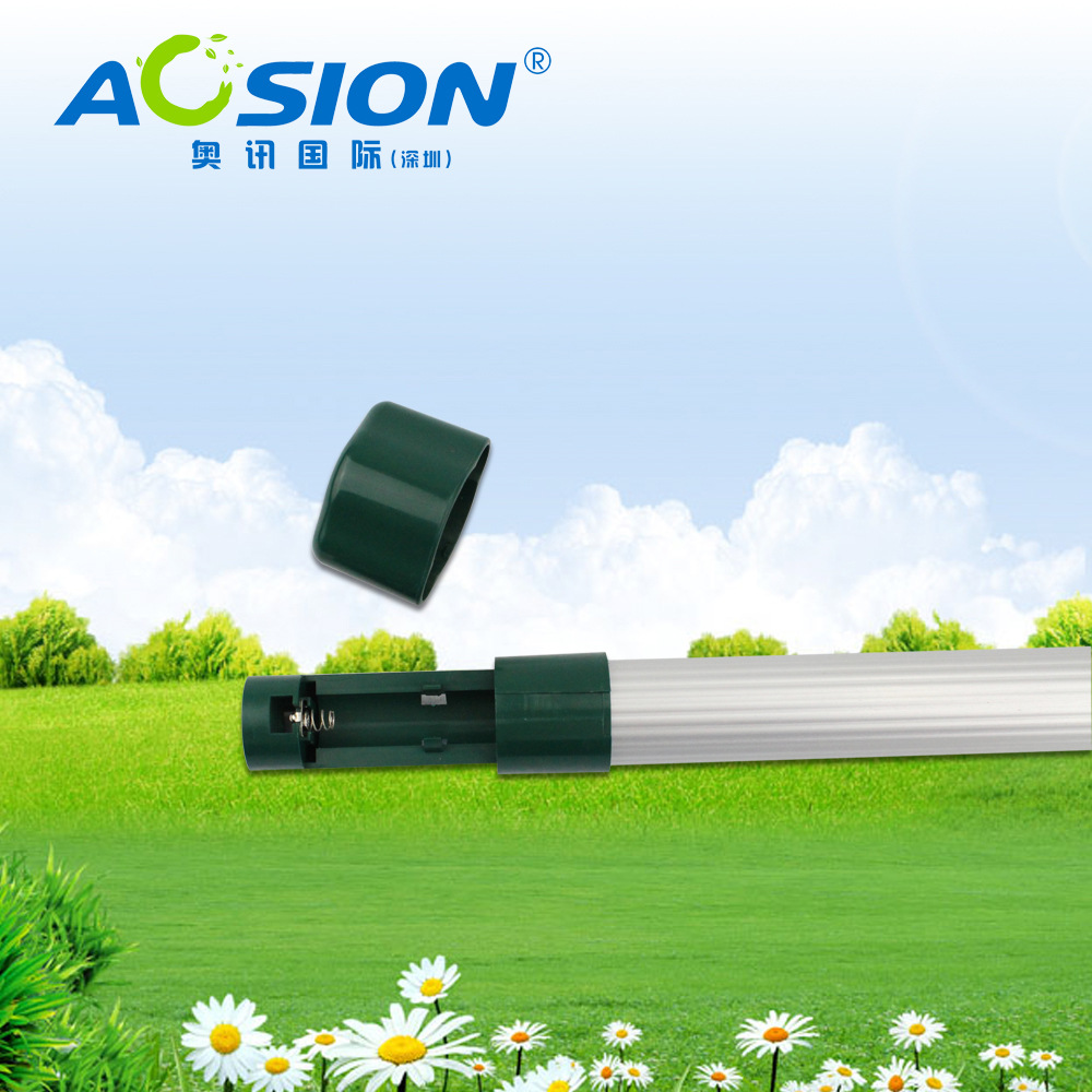 奧訊戶外鋁管聲波震動低能耗驅(qū)鼠器無毒無害電池供電（AA電池）