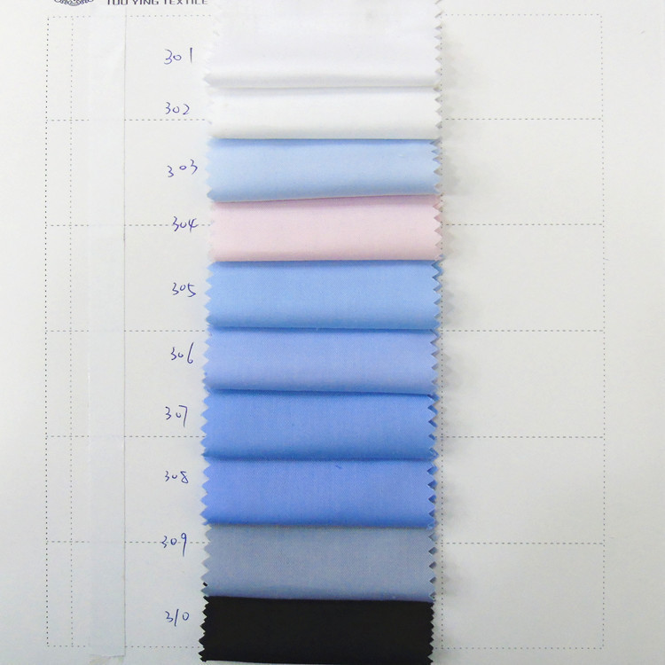 现货供应 45S涤棉TC高密斜纹布 罐蒸压光 可做衬衣 裤料 工装面料