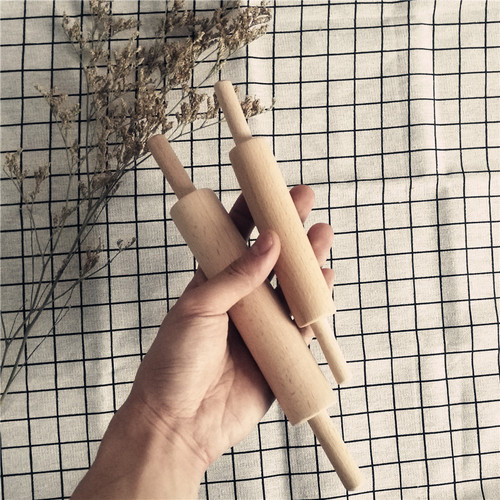 Beech wood children's rolling pin, noodle pin, toddler pressing pin, flour stick, dumpling stick, toy rolling pin