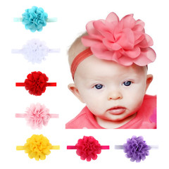 Wholesale Kids' Headbands for Europe & America – Handmade Chiffon Bow Headdresses, Baby Headbands, Infant Hair Accessories, Elastic Hairbands