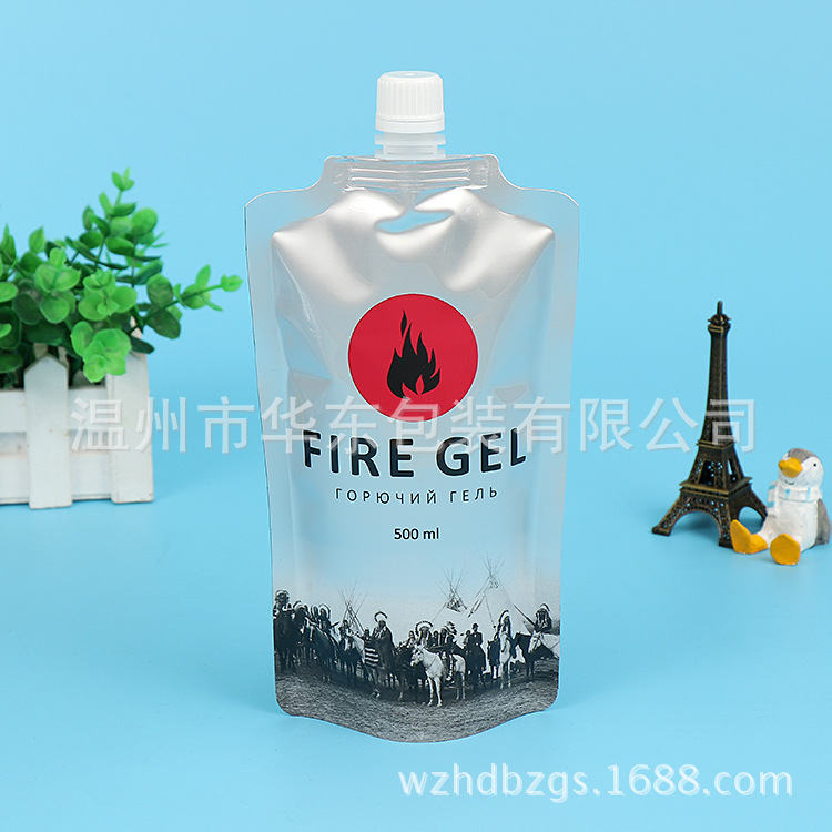 厂家生产吸嘴自立袋 一次性饮料包装袋 免费设计吸嘴袋豆浆