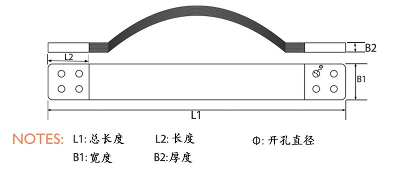 0铜排尺寸图