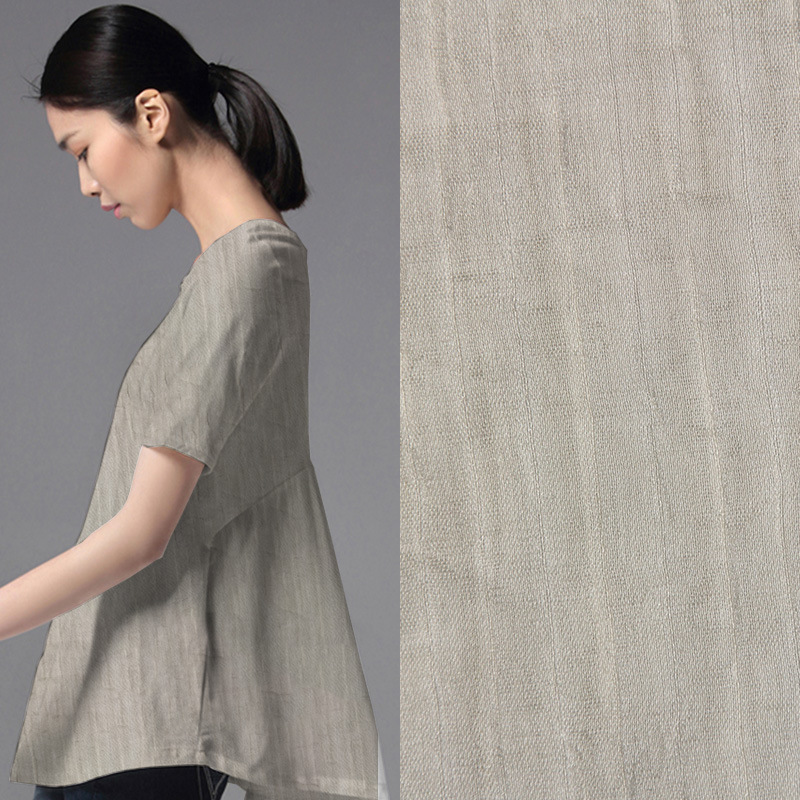 TR 素色仿麻 脏染系类 面料衬衫裤装 棉麻面料1829