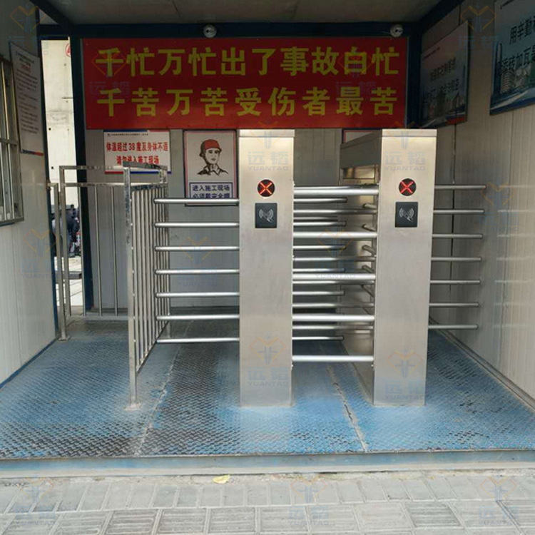 全国半高手动转闸 单向刷卡闸机 工地十字转闸 可显示数据转闸