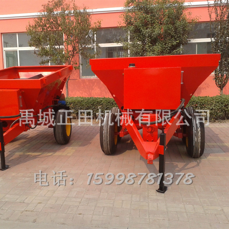 生产大型动物粪肥施肥机 石膏食盐酒糟抛洒晾晒 猪粪撒播机械