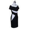 Summer pencil, dress, suitable for import, Amazon, European style, with short sleeve, slim fit