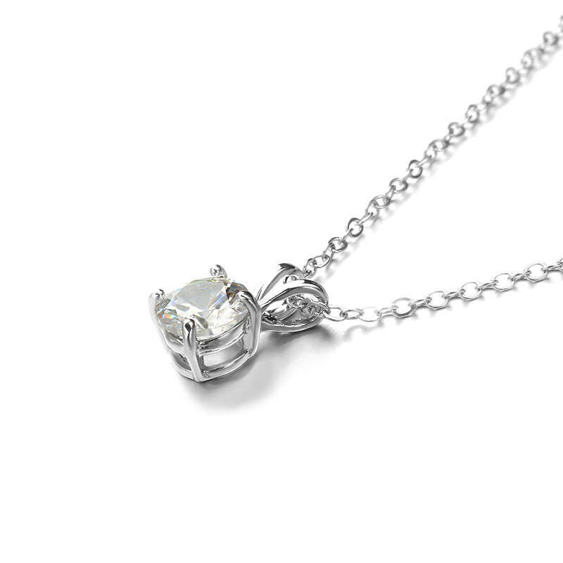 Simple Élégant Filles Quatre-griffe Collier Vente Chaude En Europe Et En Amérique Élégant Zircon Lapin Tête Pendentif Collier Exclusif Pour Croix-frontière display picture 3