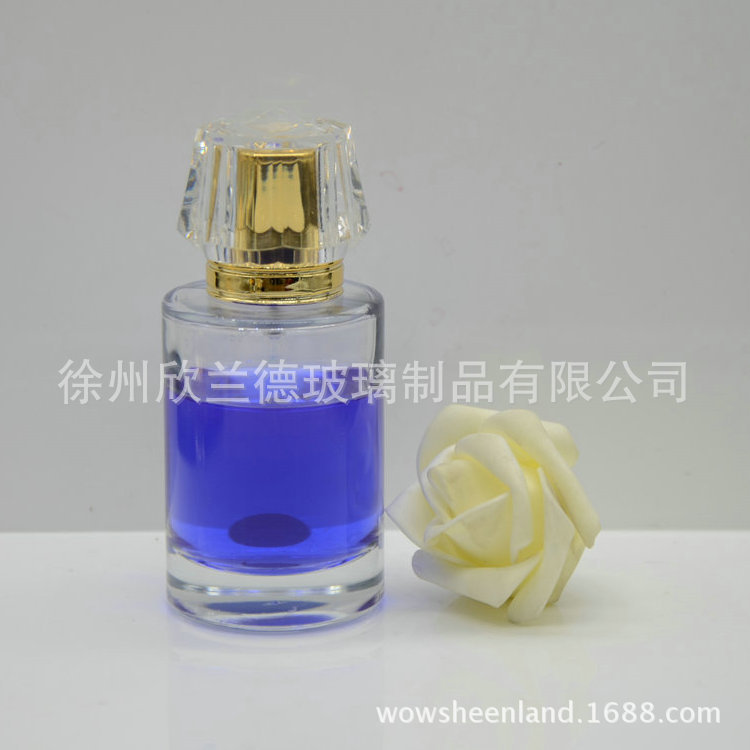 厂家直售香水瓶 30ml玻璃香水玻璃瓶水晶料 玻璃来样