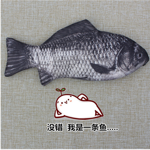 Creative Stationery Simulation Carp Pen Bag, Zero Wallet, Salted Fish Pen Case, Fish Shaped Stationery Storage Bag, Pencil Box for Wholesale