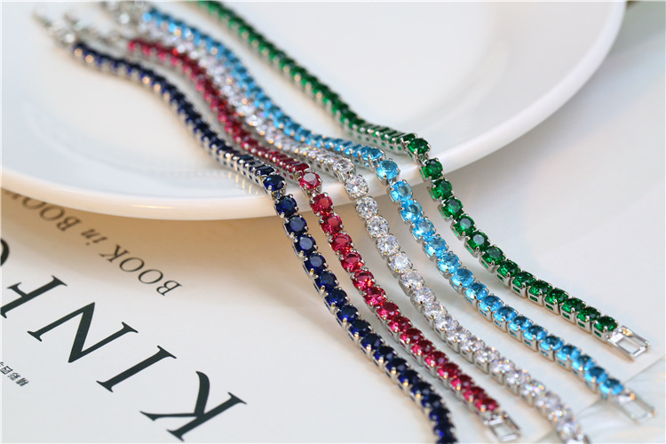 Fashion Solid Color Copper Rhinestones Bracelets