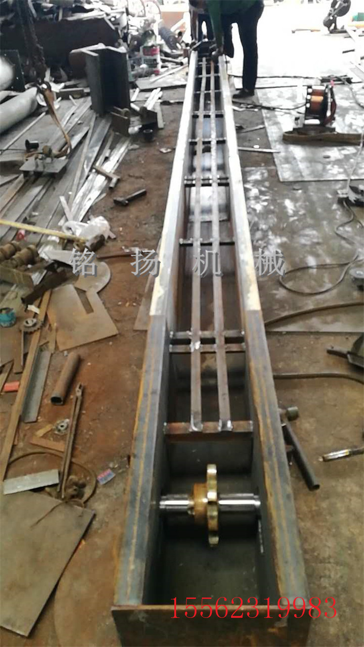 铭扬 厂家直供水平刮板输送机 煤粉用刮板链式输送机