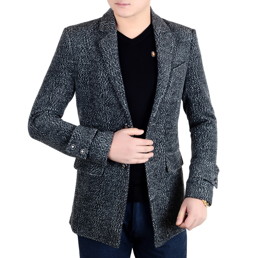 一件代发青年男式单西服外套上衣中年男士休闲小西装薄款爸爸装|ms