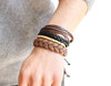 Woven adjustable ethnic bracelet handmade suitable for men and women, accessory, ethnic style