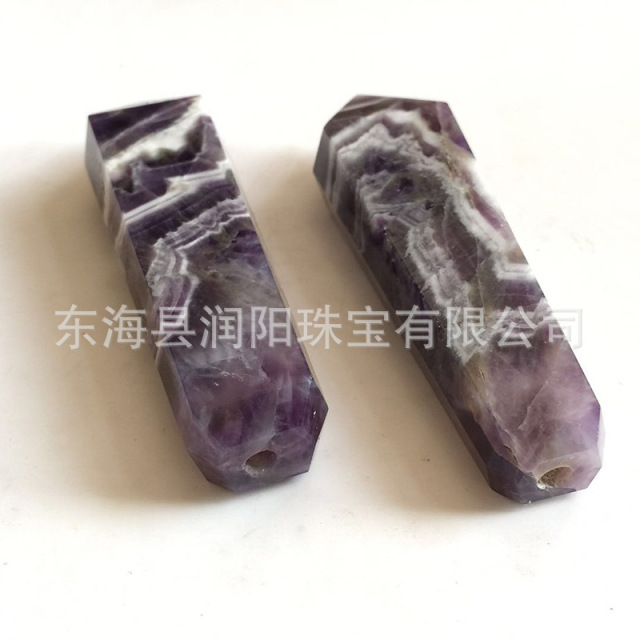 批发天然梦幻紫晶吸烟管原石水晶烟斗抽斗六棱柱外国烟斗国外抽斗 价格 厂家 哪里买 我有货 B 5yoho Cn