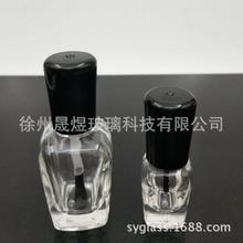 5ml方錐型指甲油玻璃瓶 毛刷塑料蘑菇蓋甲油瓶 錐型玻璃瓶 塗漆瓶