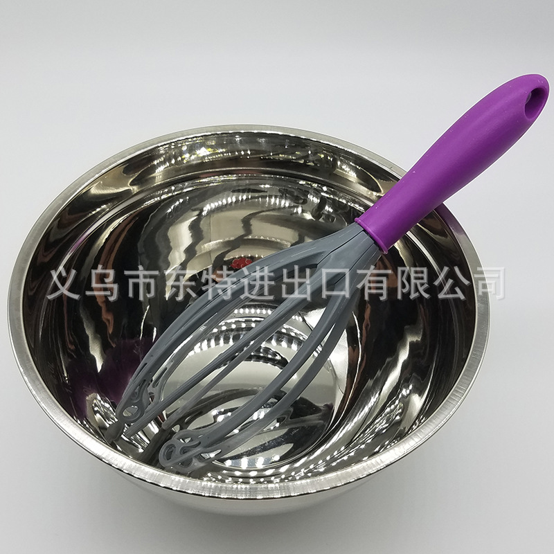 Kitchen tool manufacturer direct sales baking tools, creative egg beater, unique shape, colorful handle blender detail image 2