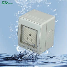 科大供应直销一位美式防水插座IP55全塑料美标接线插座露天防水插