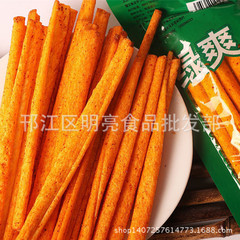 Qianwei Yuan Green Refreshing Spicy Stick Scallion Flavor Nostalgic Childhood Snacks for 80s and 90s Wholesale Spicy Rice Crackers