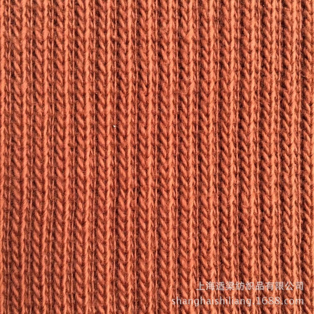 【新品热销】全棉粗针竖条布 凹凸坑条布 加厚秋冬款 针织面料批