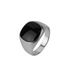 Black ring with stone, European style, with gem, Aliexpress