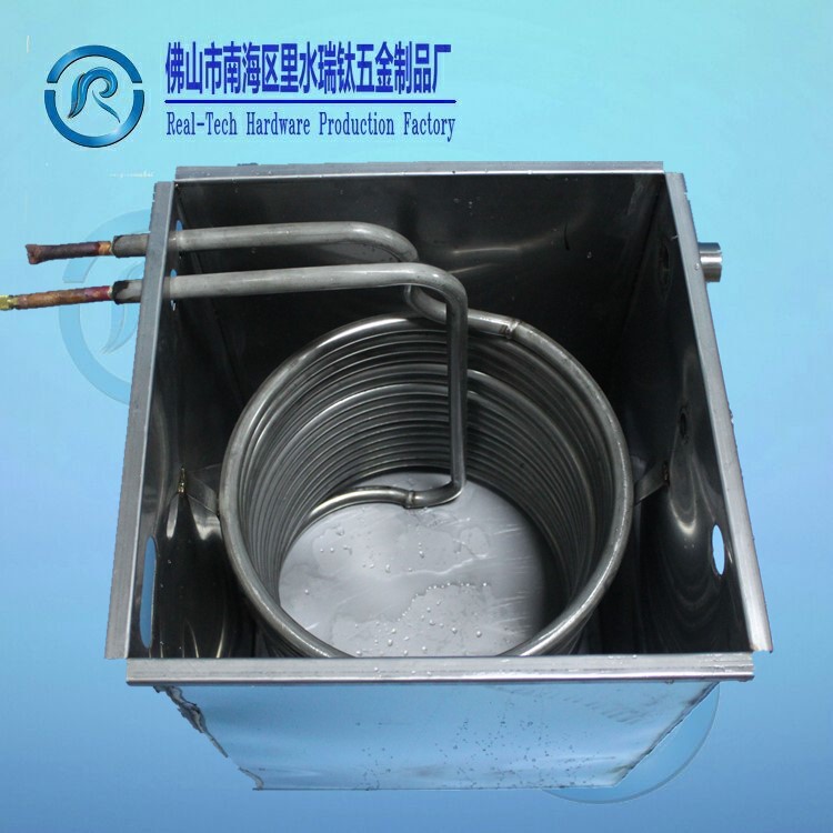 【厂家直供】批发304不锈钢水箱式蒸发器钛冷凝器冷热交换器