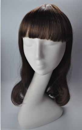 Peluca popular de estilo europeo y americano cos/fiesta fiesta fiesta de vacaciones casco fábrica cabello liso