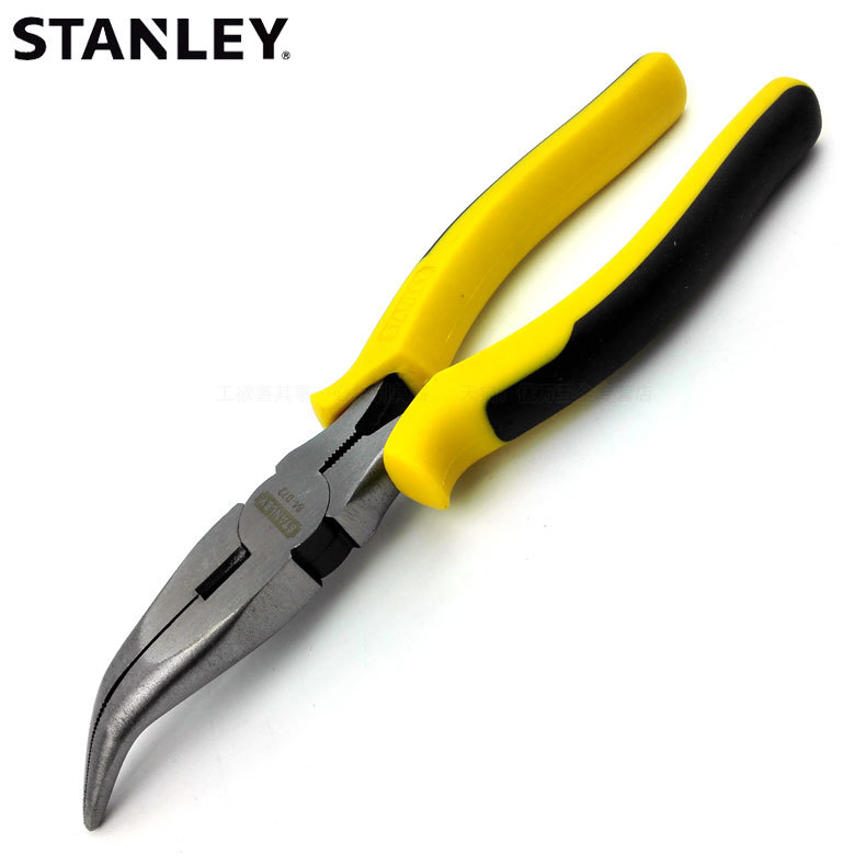 Stanley史丹利DYNAGRIP弯嘴钳8寸STHT84072-8-23弯咀钳 弯口钳子