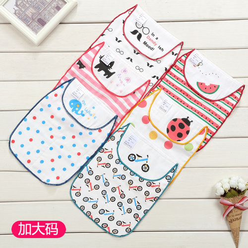 Large size baby dual-use sweat towel newborn soft pad sling 6-layer gauze sweat absorbent towel