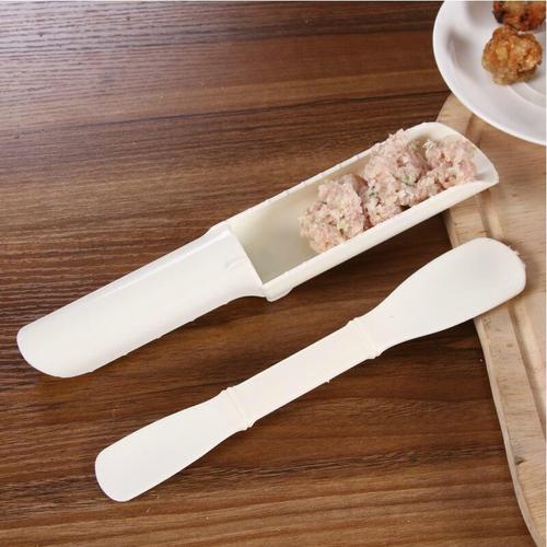 Kitchen DIY meatball maker two-piece set with spatula, fish and shrimp meatball mold, vegetarian meatballs can be customized with LOGO