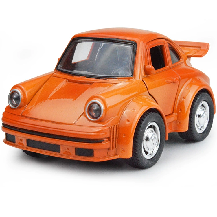 Warrior, small metal car model, cartoon lightweight toy car, music headlights, combat unit