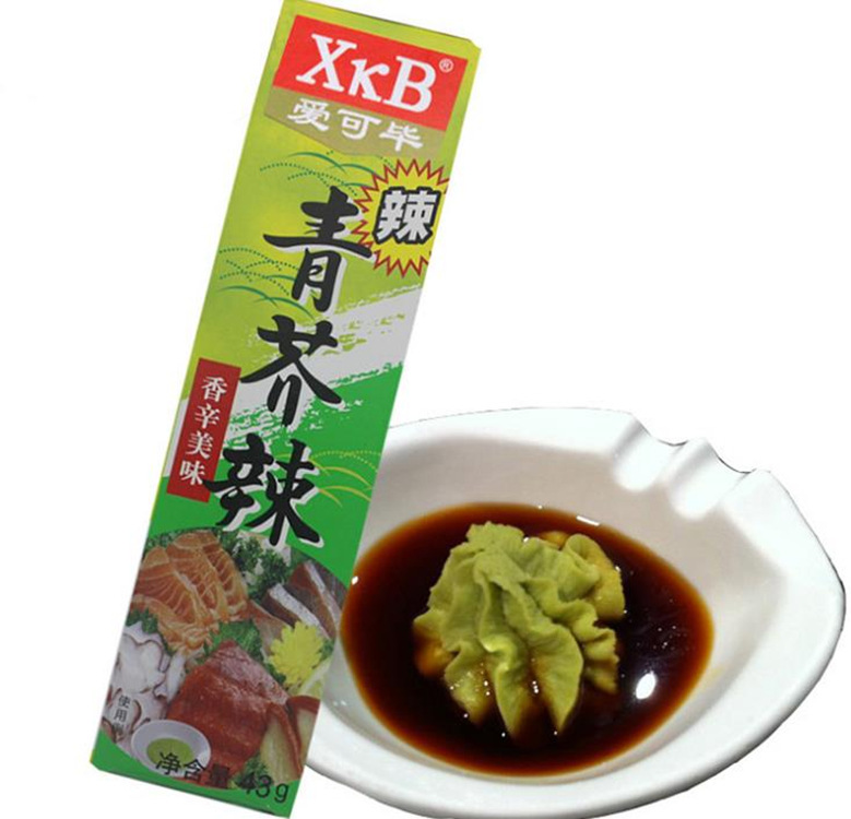 Wholesale green mustard 43g Japanese mustard Mustard cream Mustard powder horseradish Mustard Sauce Sashimi Sushi Sashimi