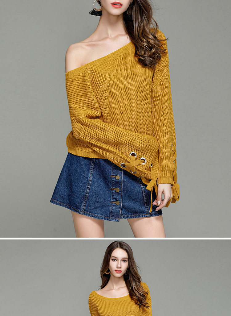 new women s loose long-sleeved sweater NSYH9729