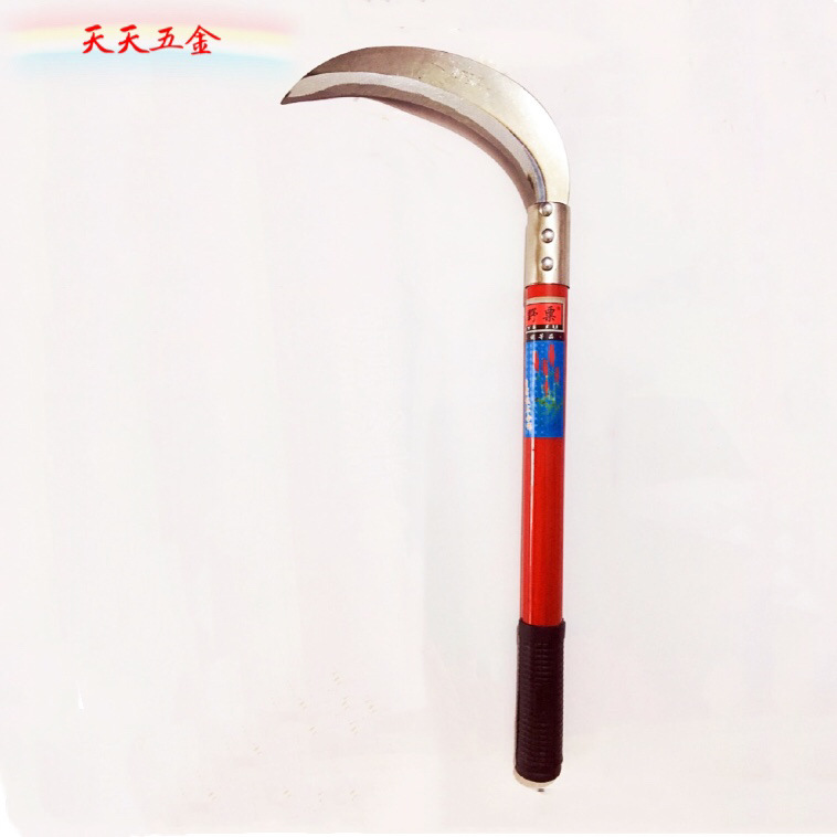 厂家供应野粟牌小月牙 柴刀 镰刀 钢柄镰刀 割草刀 草刀 农用工具