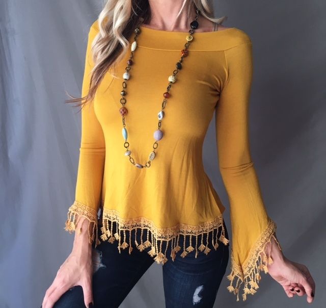Womens Plus Size Long Sleeve Off Shoulder T Shirt Trendy Fringed Design Spring Summer Casual Wear Wholesale Available