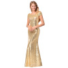 Overseas warehouse FBA ebay women new dress bridesmaid dress skirt and high-grade sequins